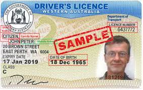 Western Australia Fake Driving License
