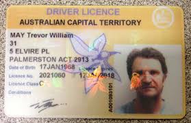 Australian Capital Territory Fake Driver Licence