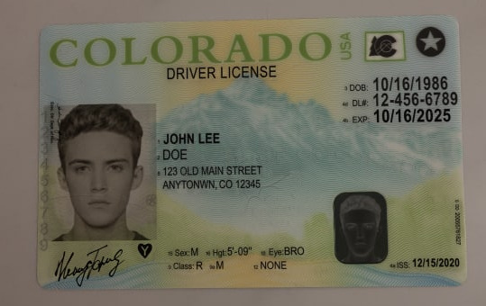 Colorado Fake Drivers License