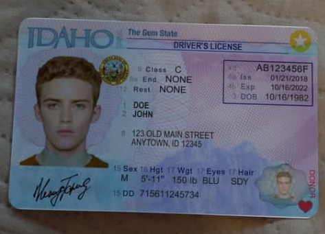 Idaho Fake Drivers License