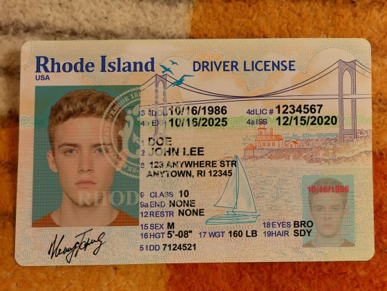 Rhode Island Fake Driver's License