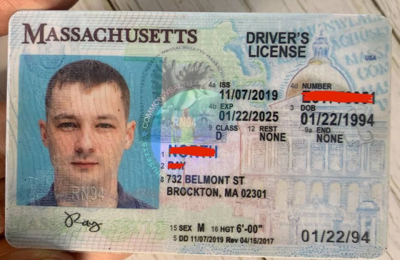 Massachusetts Fake Divers License