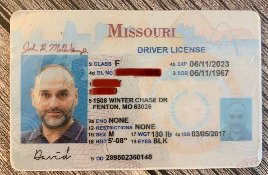 Missouri Fake Drivers license