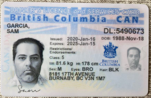British Columbia Fake Driver’S License