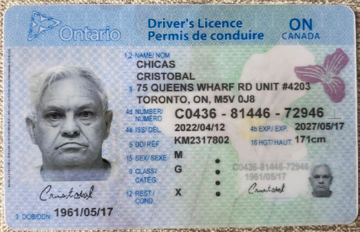 Ontario Fake Driver’S Licence