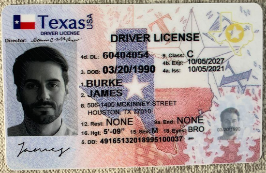 Texas Fake Drivers License