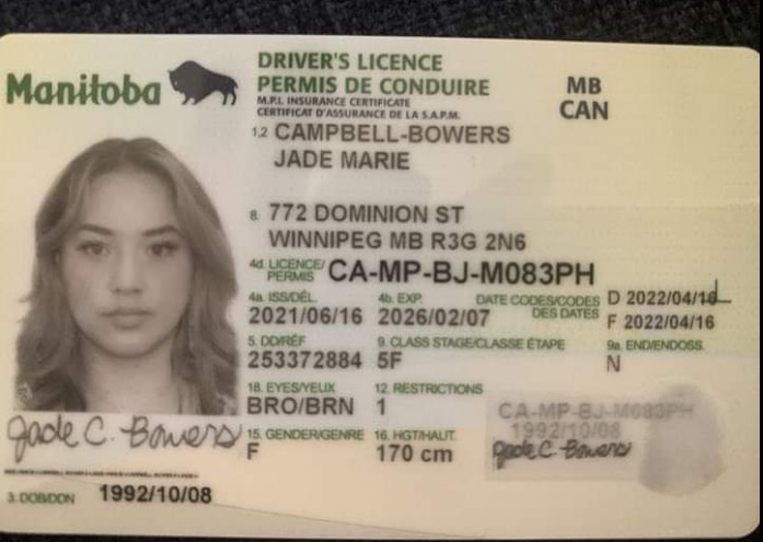 Manitoba Fake Driver’S License