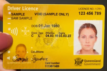Queensland Fake Drivers License