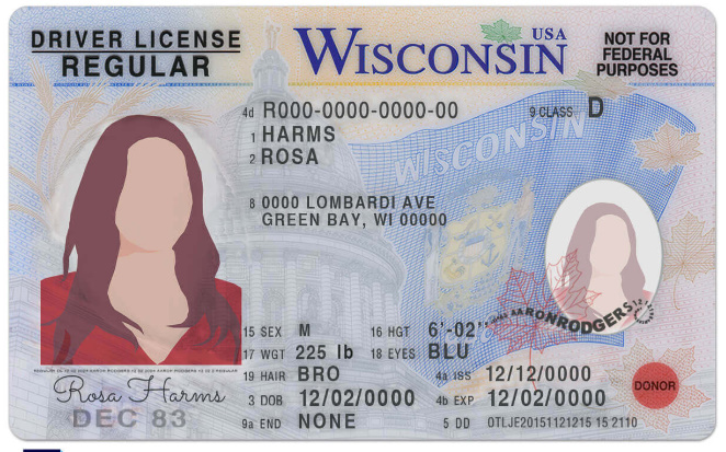 Wisconsin Fake Drivers License