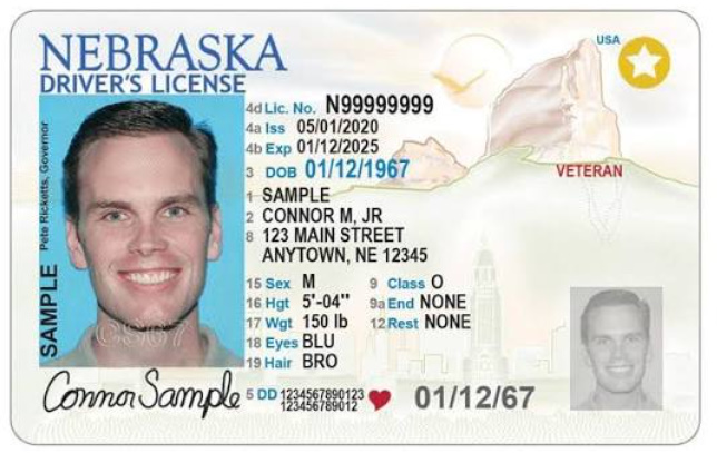 Nebraska Fake drivers License
