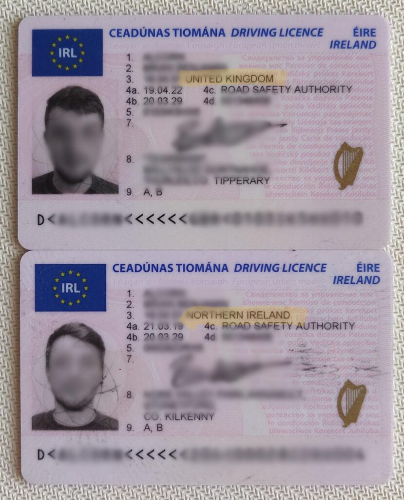 Ireland Fake Driving Licence